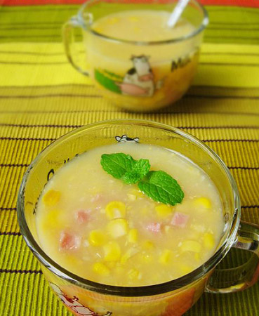 宝宝美食:火腿玉米浓汤【图】