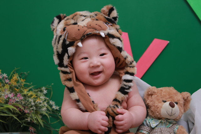 谁家拍过小老虎照片的宝宝们来比帅吧,有我帅嘛!