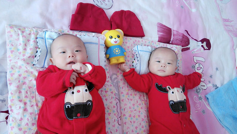 双胞胎宝贝儿"聪聪和明明"