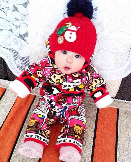 晒女儿的进_群里一宝妈那儿买的姥姥牌手工帽,今天第一次戴,好_宝宝树