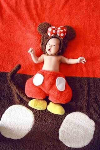 宝贝今天100天,自拍照