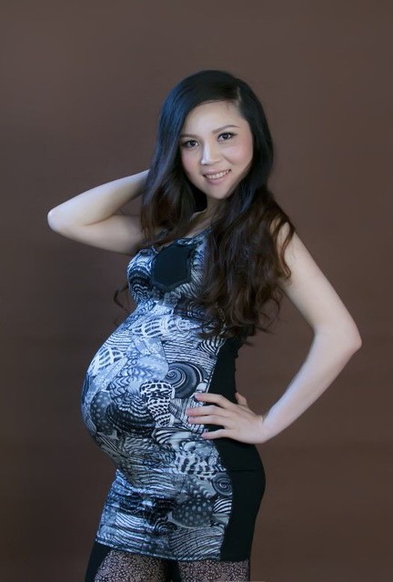 晒35周拍的孕妇照