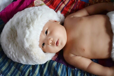 百天照准备自己给儿子拍,74天联系了一下,还好吗