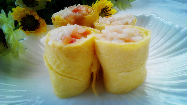 胡萝卜番茄饭卷_给嘟嘟做吃的真的很需要动脑筋,思