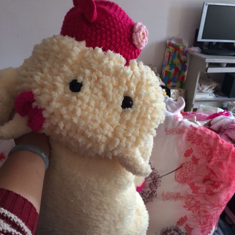 求羊角帽羊角的编织方法