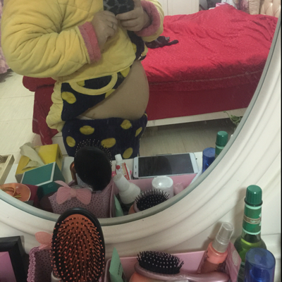 四个半月,这样肚子是不是有点大?