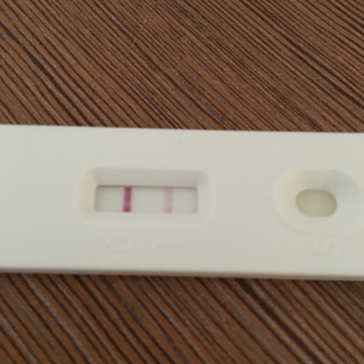 这个是不是怀孕呢,有的人说是测试槽,没怀孕,不知道怎麼回事
