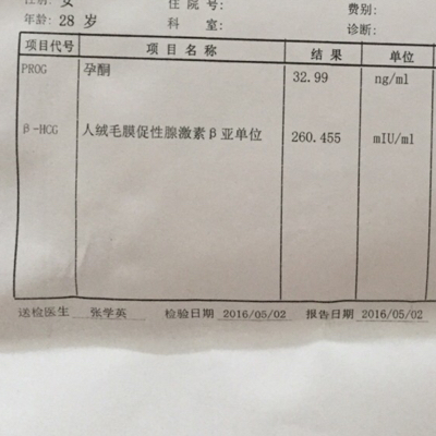 怀孕查血图片