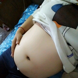 七个月肚子图片